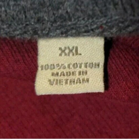 Paradise Collection Men's Sz XXL Red Full Zip Cardigan Sweater Sweatshirt - Picture 6 of 8